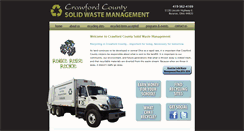 Desktop Screenshot of crawfordcountysolidwaste.com